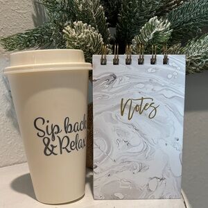 🎁Notebook and Sip Back & Relax Tumbler